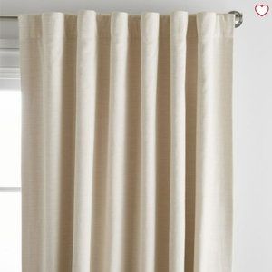 Pottery Barn Teen Cotton Linen Blackout Curtain